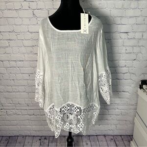 Amiani White Coverup NWT